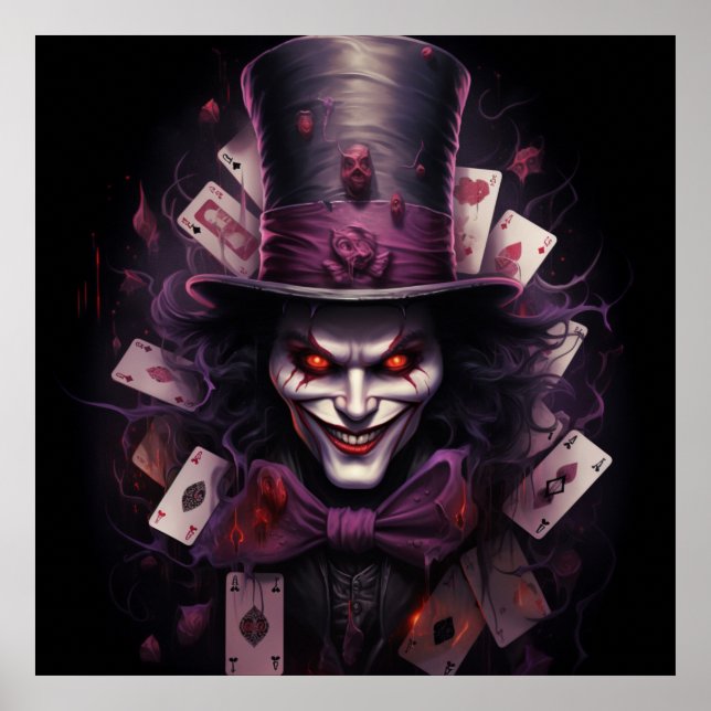 Poster Intrigue du Joker dans le Jeu de Cartes (Frente)