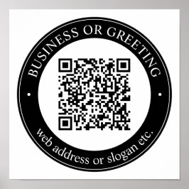 Poster Introduza um Web site para o código QR instantâneo