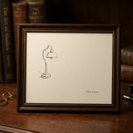 Poster Introvert After Hours Minimalist Line Art