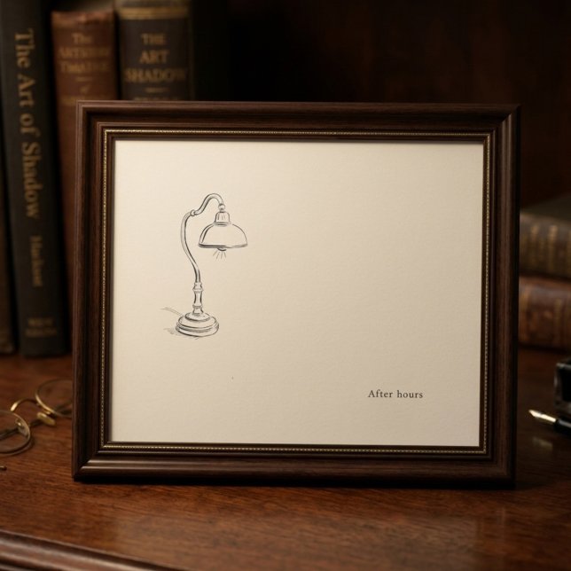 Poster Introvert After Hours Minimalist Line Art (Criador carregado)