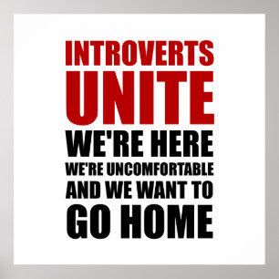 Pôster Introverts unem-se