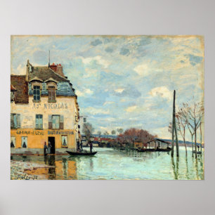 Poster Inundação de Alfred Sisley em Port-Marly