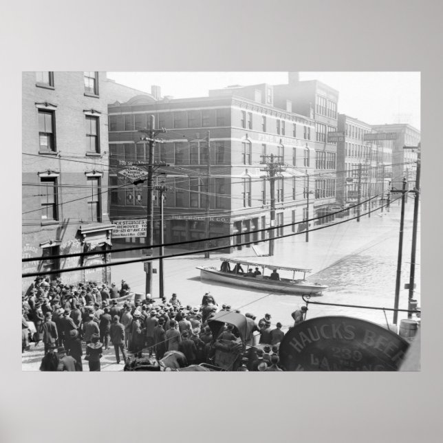 Pôster Inundação de Cincinnati: 1910 (Frente)