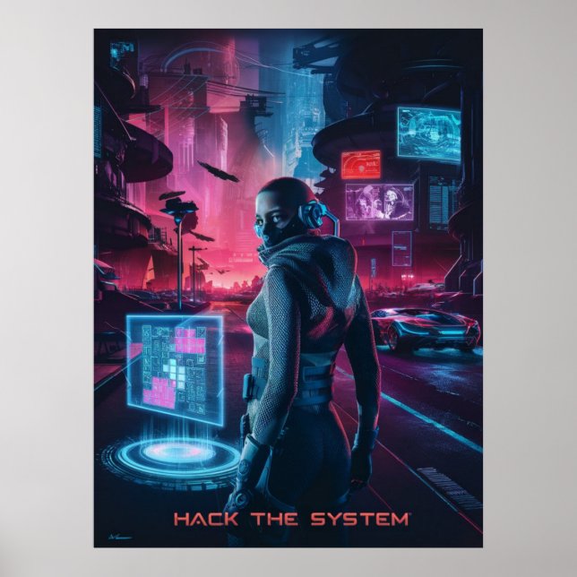 Poster Invadir o Sistema (Frente)