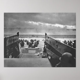 Pôster Invasão 1944 da praia de Normandy