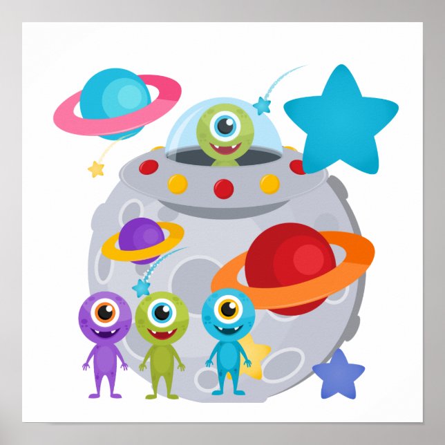 Pôster Invasão de alienígena (Frente)