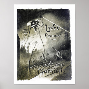 Poster Invasão de alienígena original de 28 pol.×20 po