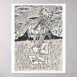 Pôster Invasão de Alienígenas, ou, The Seeding, por Bri