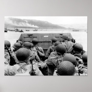 Poster Invasão de Normandy - 6 de junho de 1944