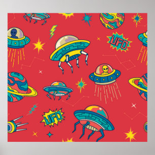 Poster Invasores de Espaço OFO Retroativo