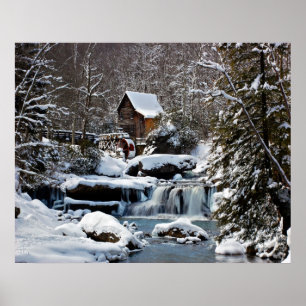 Pôster Inverno 2010 de Gristmill da angra do Glade
