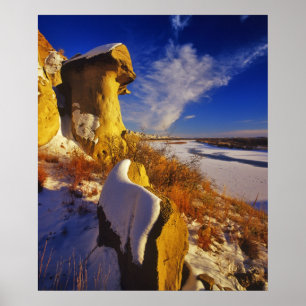 Poster Inverno ao longo do rio Missouri perto