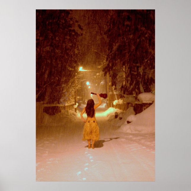 Pôster Inverno de Ukulele (Frente)