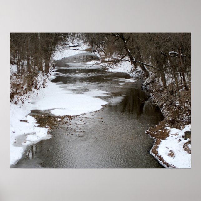 Pôster Inverno em Creek (Frente)