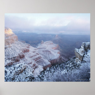 Poster Inverno na borda sul, nacional do Grand Canyon