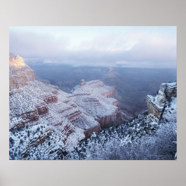 Poster Inverno na Coroa Sul, Grand Canyon Nacional (Frente)