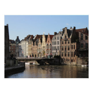 Pôster Inverno na Kornlei em Gent, Bélgica