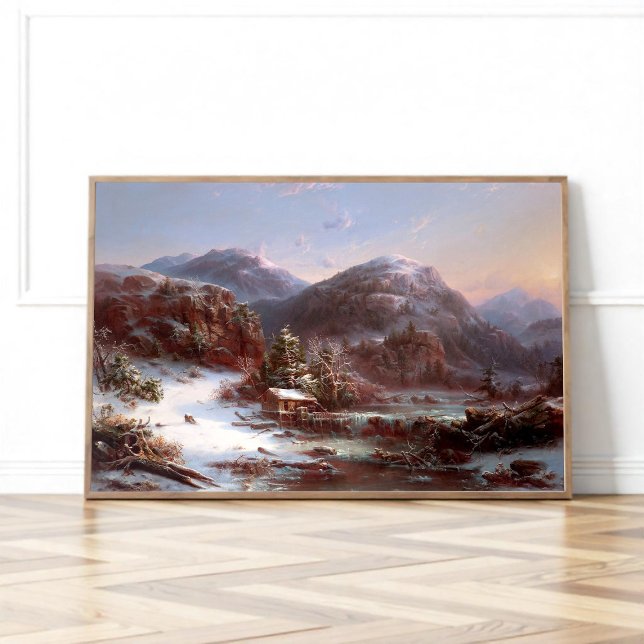 Poster Inverno nas montanhas (Criador carregado)