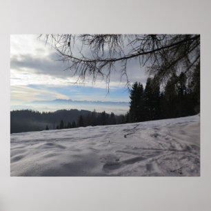 Poster Inverno nas montanhas Gorce
