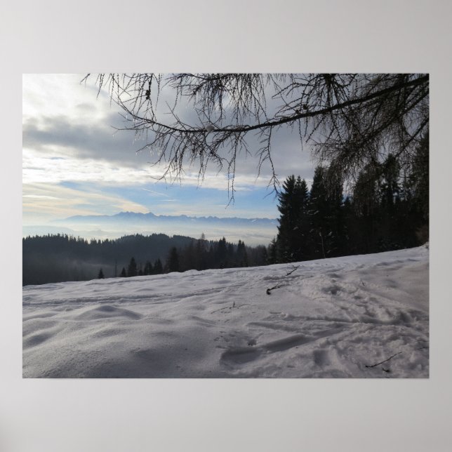 Poster Inverno nas montanhas Gorce (Frente)
