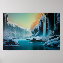 Poster Inverno no fosso hídrico