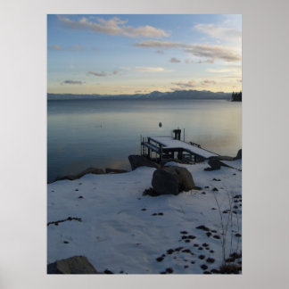 Poster inverno no lago tahoe