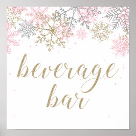 Poster Inverno - Onederland Bepra - Sinal de Bar rosa e D