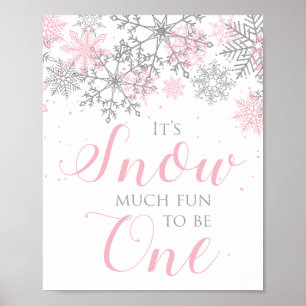 Poster Inverno Onederland Neve Muito Divertido para ser U