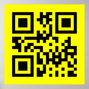 Poster Invertido ☻ rosto feliz — Código QR