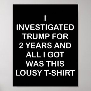 Poster Investiguei Trump durante 2 anos