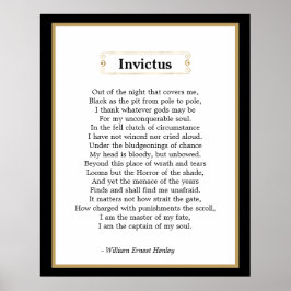 Poster Invictus Poem