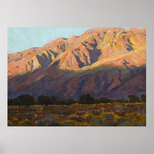 Poster Inyo Range at Sunset, Lone Pine de Maynard Dixon