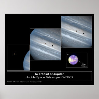 Pôster Io Jupiter Transit Hubble Telescope Foto