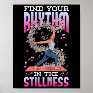 Poster Ioga E Música Encontre Seu Ritmo Na Quietude G