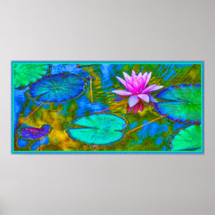 Poster Ioga elegante Lotus de Namaste das reflexões