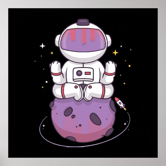 Poster Ioga Espacial  (Frente)