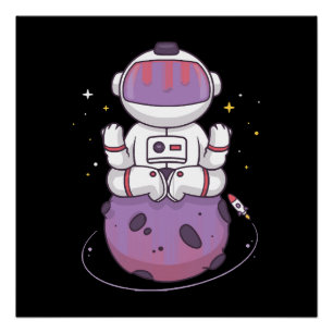 Pôster Ioga Espacial