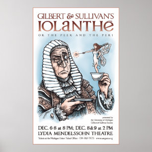Poster Iolanthe de Gilbert & de Sullivan