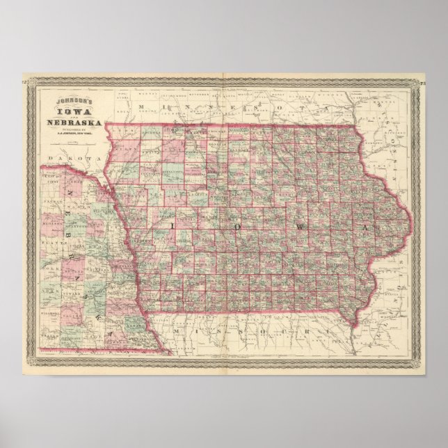 Poster Iowa e Nebraska (Frente)