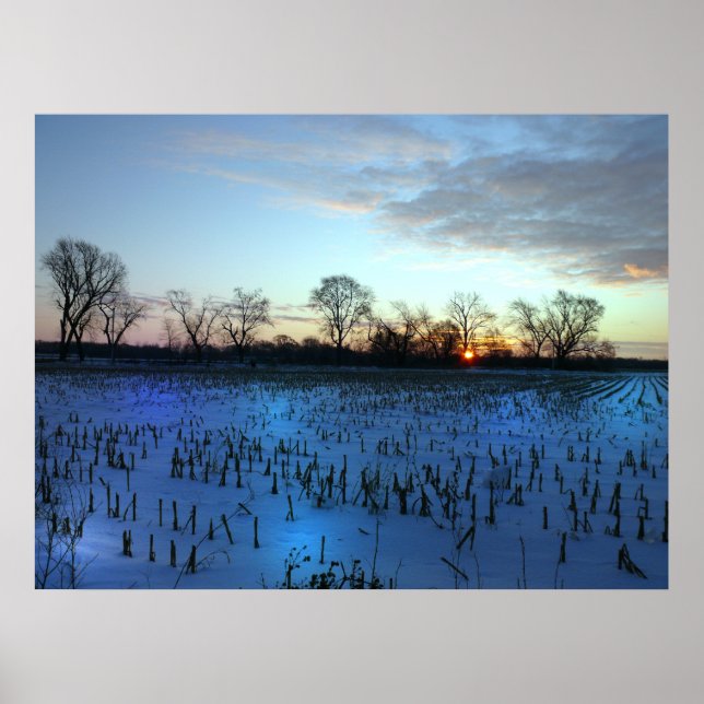 Pôster Iowa Sunrise (Frente)