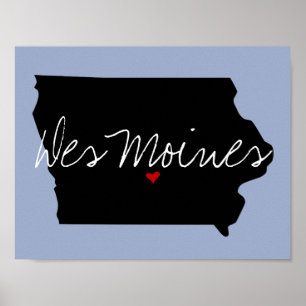 Poster Iowa Town