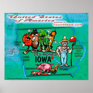 Poster Iowa USA