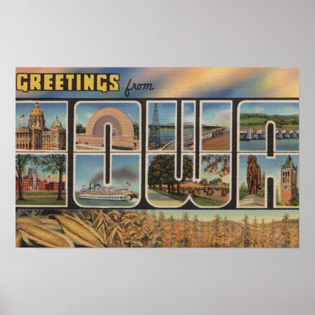 Pôster IowaLarge - Letra ScenesIowa (Frente)