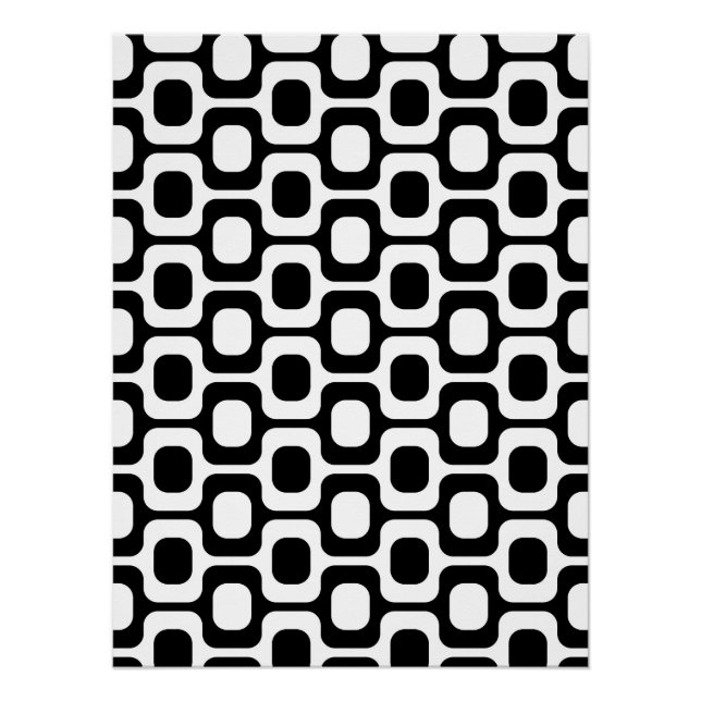 Pôster Ipanema Beach - Black and white (Frente)