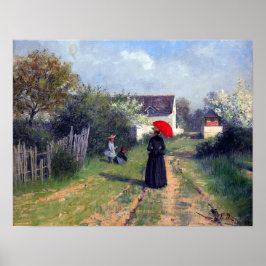 Poster Ir à Igreja Elin Danielson-Gambogi 1888