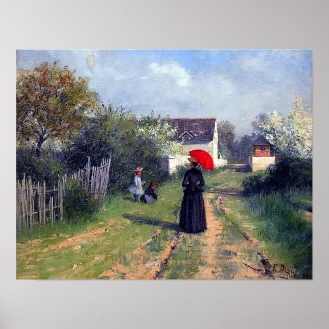 Poster Ir à Igreja Elin Danielson-Gambogi 1888 (Frente)