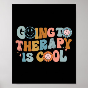 Poster Ir À Terapia É Retro-Feminista Legal