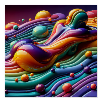 Pôster Ir Com O Fluxo