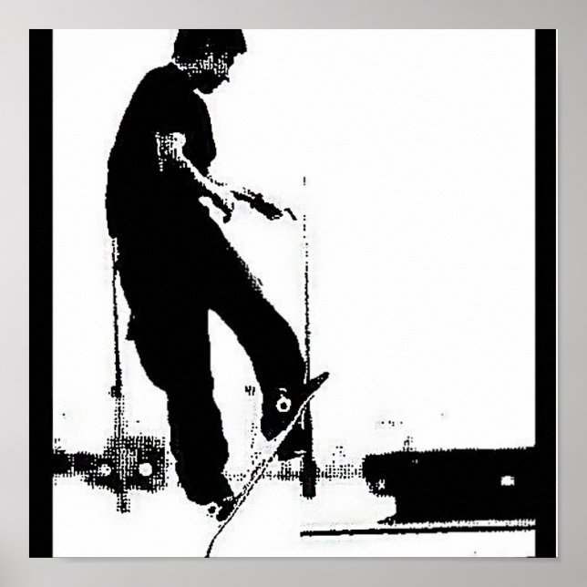 Pôster Ir e skate (Frente)