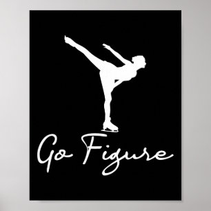 Poster Ir Figura: Rapariga Skates de Pé-Gelo